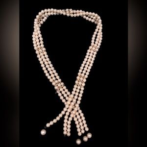 Vintage Faux Pearl beaded  belt